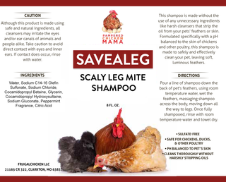 Savealeg Shampoo For Scaly Leg Mites